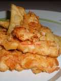 Petto di Pollo a Bastoncini Impanati con Patatine