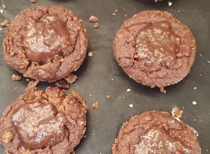 Una foto de Volcanes de chocolate keto