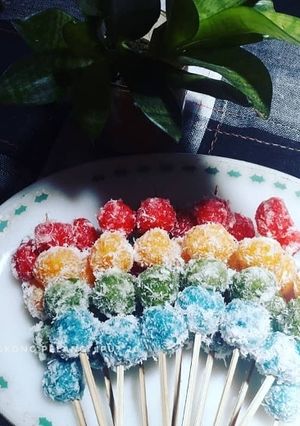 Foto resep Bola singkong pelangi🌈