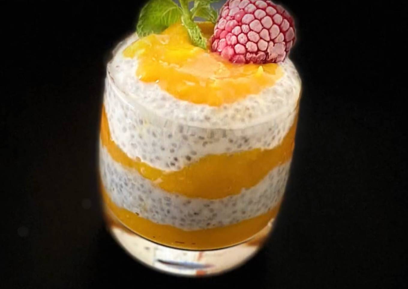 Mango coconut parfait