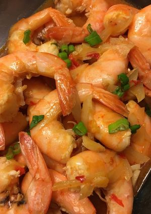 Foto resep Udang Goreng Saos Padang