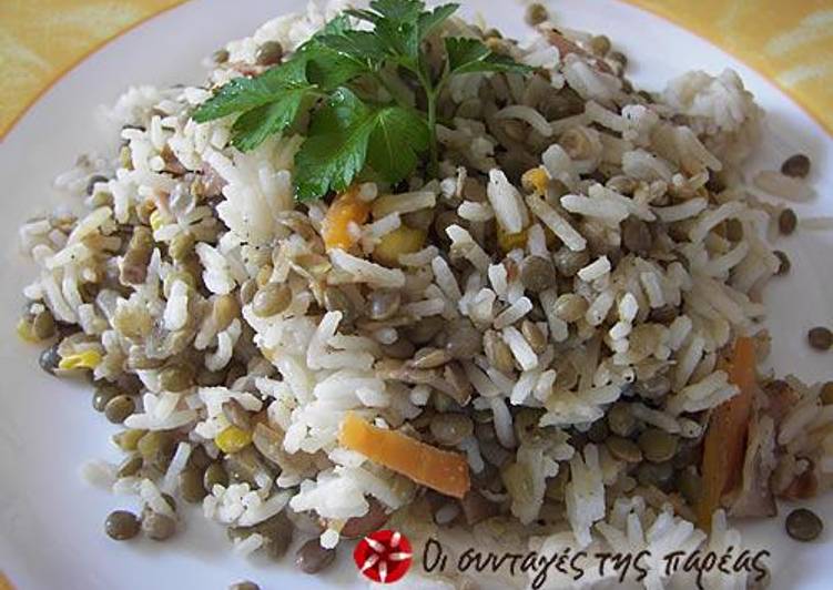 How to Prepare Award-winning Lentils and rice, multicolor