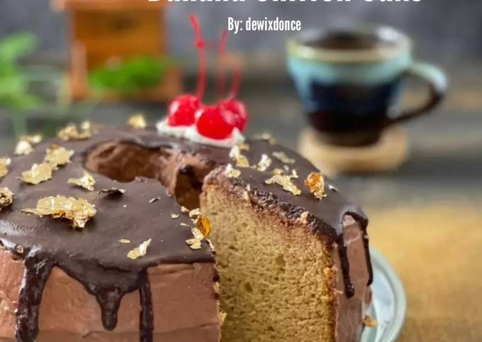Anti Ribet, Bikin Banana Chiffon Cake Kekinian