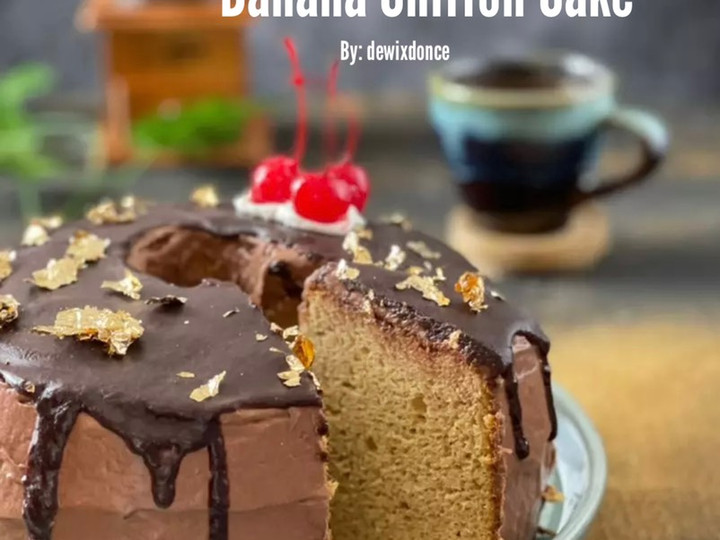 Anti Ribet, Bikin Banana Chiffon Cake Kekinian