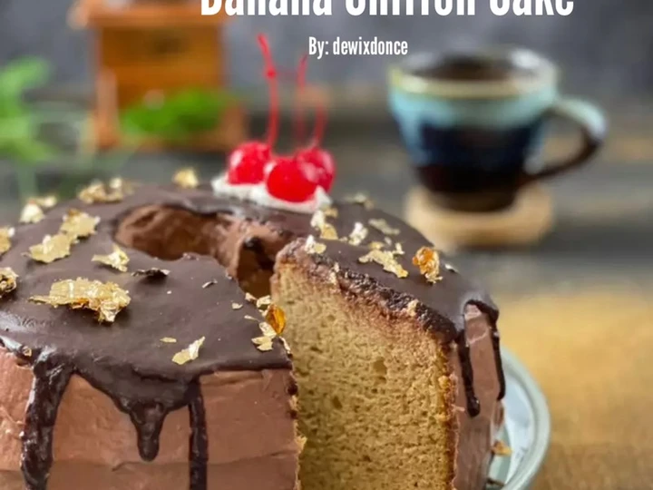 Langkah Gampang Membikin Resep Banana Chiffon Cake yang Lezat Sekali Anti Ribet, Bikin Ngiler