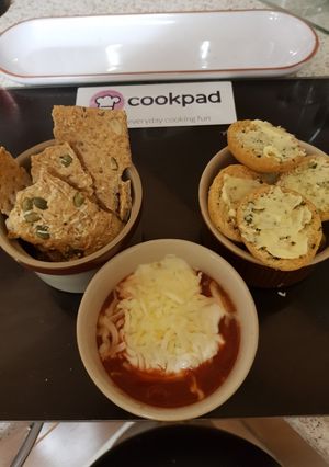 A picture of My Medium Salsa with Sourcream Topping and Grated Cheese on Top❤.