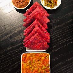 A picture of Beetroot Paratha.