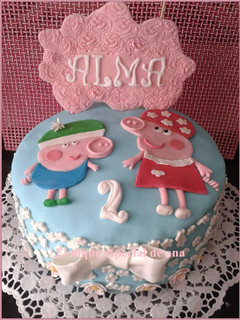 Una foto de Tarta Alma de la peppa pig