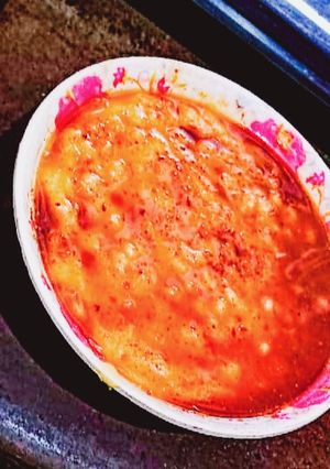 A picture of Sweet and sour matar chat.