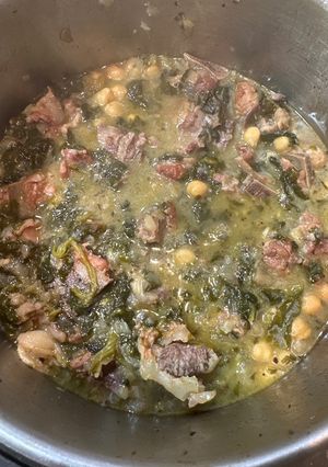 Una foto de Garbanzos con espinacas
