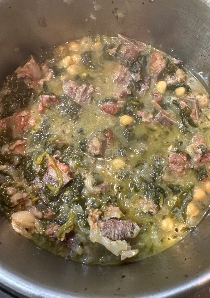Una foto de Garbanzos con espinacas