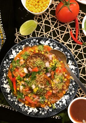 A picture of Ragda Pattice / Patties.