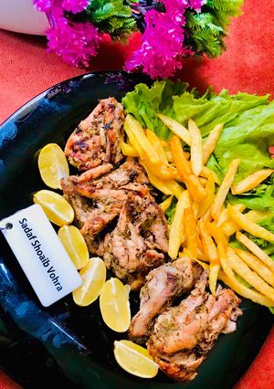 A picture of Malai chicken wings.
