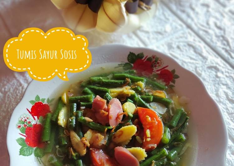 Resep Tumis Sayur Sosis, Lezat