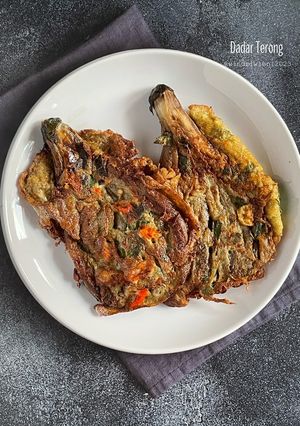 Foto resep Dadar Terong / Eggplant Omelette