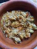 Arroz, mejllones, verduras deshidratadas