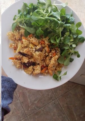 Csirkés zöldséges kuszkusz recept fotója