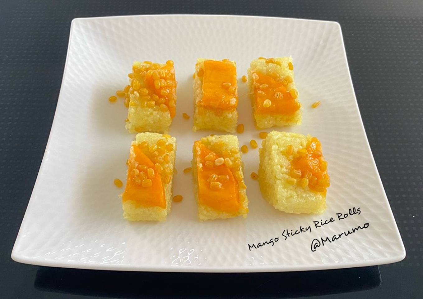 Mango Sticky Rice Rolls
