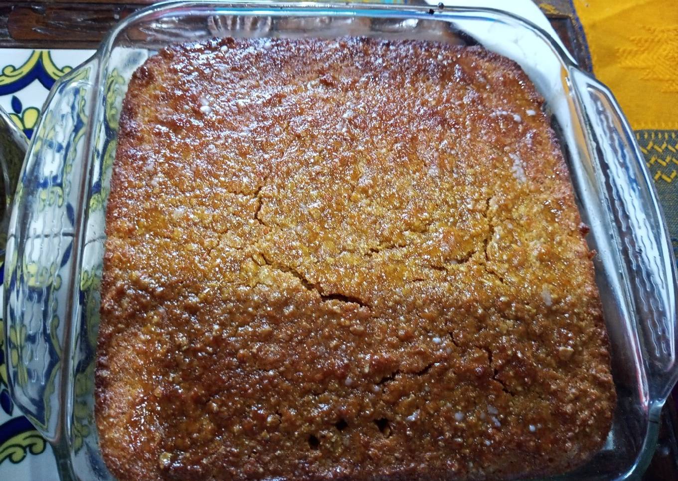 Bizcocho con harina de cáscara de naranja 🍊 y 🥕