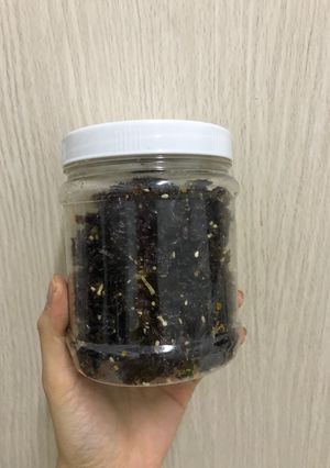 Hình của món Rong biển cháy tỏi.