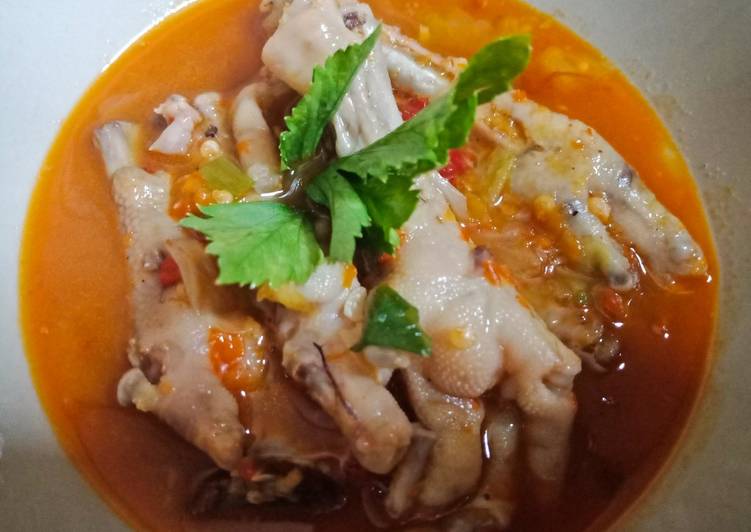 Resep Populer Ceker Tulang Lunak Super Pedas Yummy Mantul