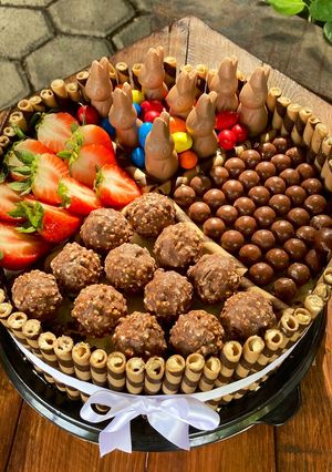 Una foto de Pastel de chocolate sin batidora
