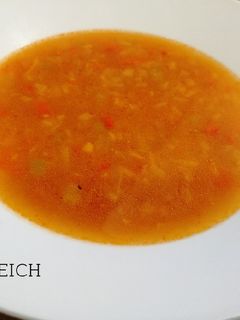 Una foto de Sopa de tapioca con verduras