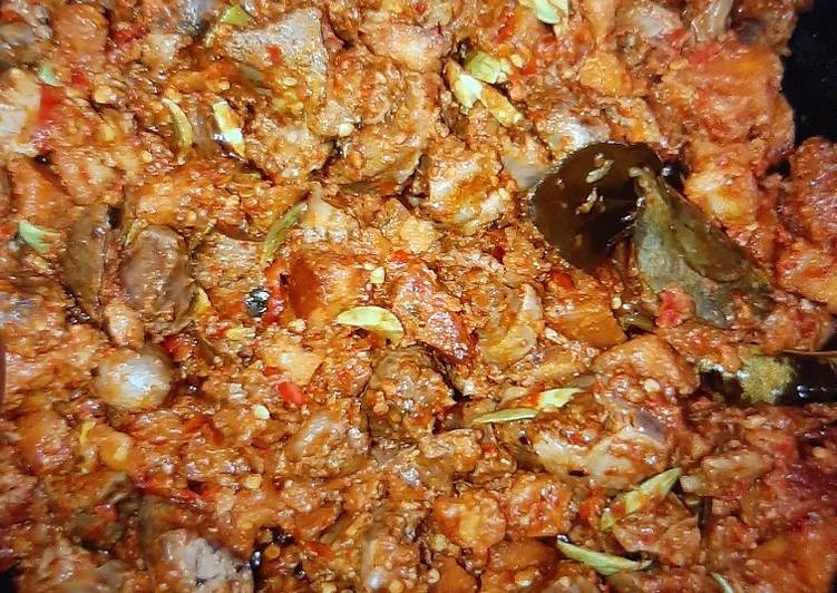 Sambal kentang goreng ati pete