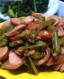 Dưa chua xào xúc xích