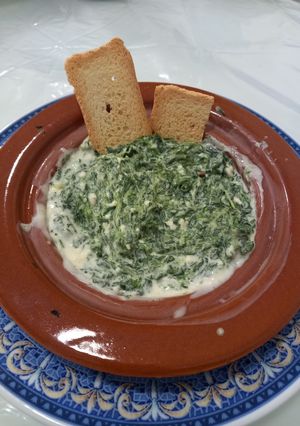 Una foto de Espinacas a la crema