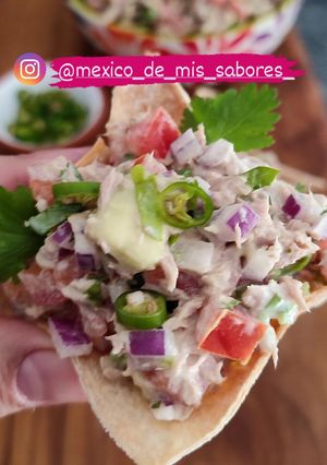 Una foto de 💥 CANASTITAS DE ENSALADA CON ATÚN 💥