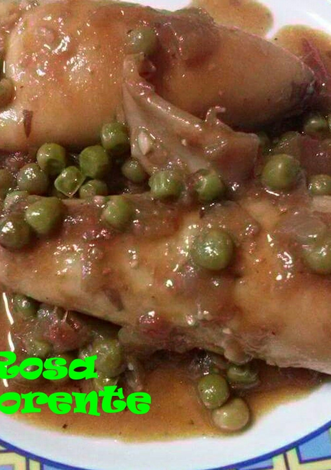 Una foto de Calamares rellenos mar y montaña