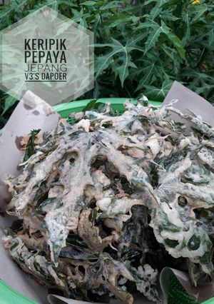 Foto resep Keripik Daun Pepaya Jepang Simple
