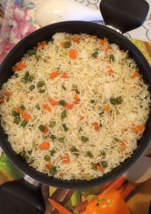 A picture of Vegetable Fried rice.