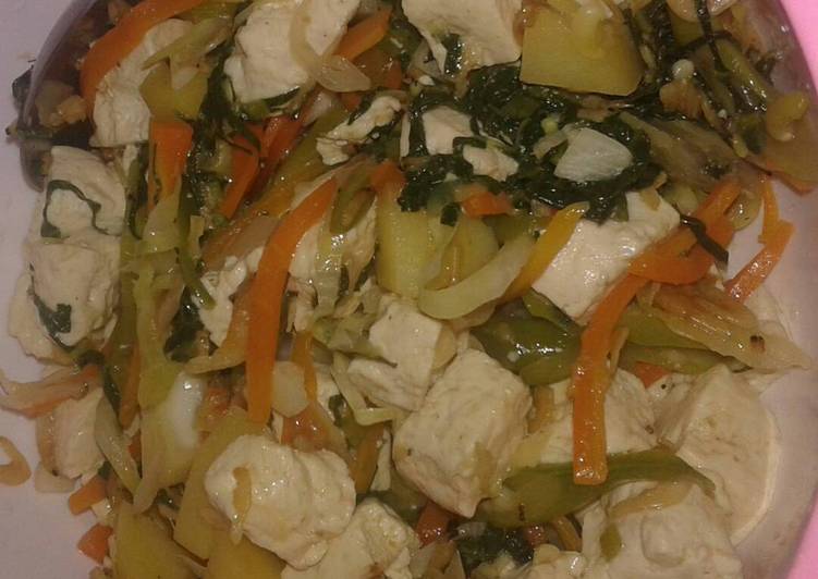 Sop Tumis Campur Tahu