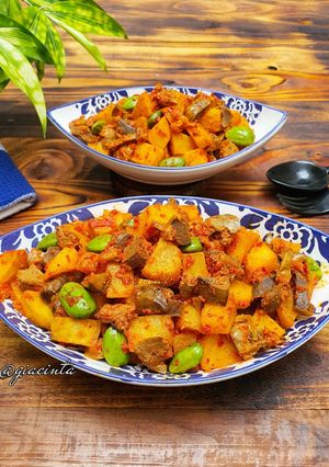 Foto resep Sambal goreng Kentang Ati Ampela dan Pete