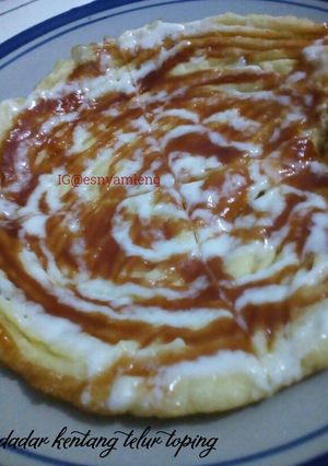 Foto resep Dadar kentang telur toping mayo