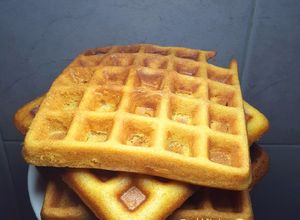 Hình của món Waffle cho bữa sáng.