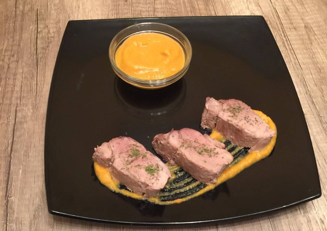 Solomillo en salsa 0%