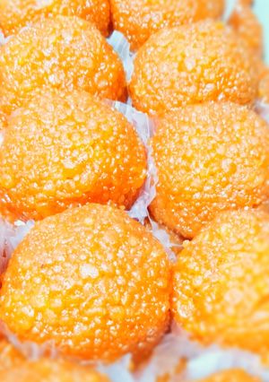 A picture of Motichur Ladoo.