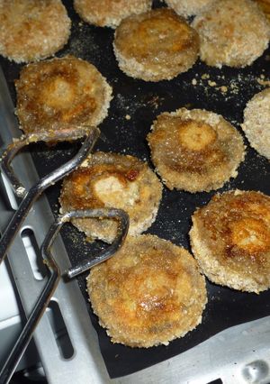 Rántott gomba sütőben sütve recept fotója
