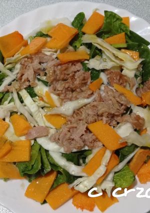 Una foto de Ensalada con calabaza