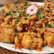 Đậu hũ sốt thịt xay tóp mỡ
