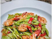 Gambar buncis udang saus