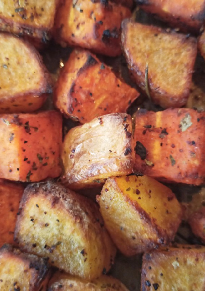 Una foto de Patatas y boniatos de guarnición 🍠🥔