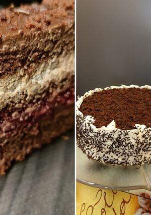 Csokis meggy torta recept fotója