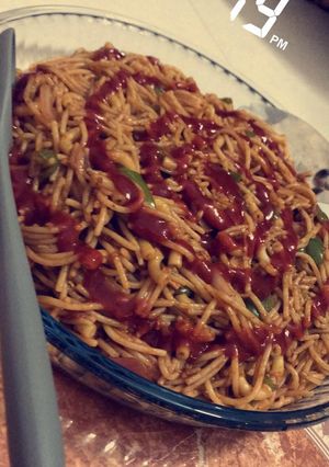A picture of Spicy pasta.