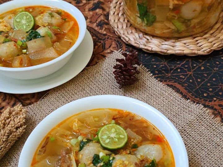 Standar Resep bikin Cilok Ayam Kentang Kuah Seblak dijamin nikmat