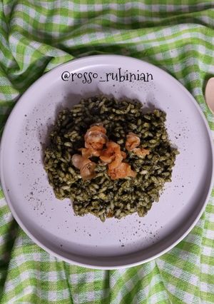Foto di Risotto con spinaci e lardo