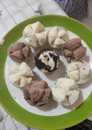Foto resep Bolu Kukus Pandan - Cokelat